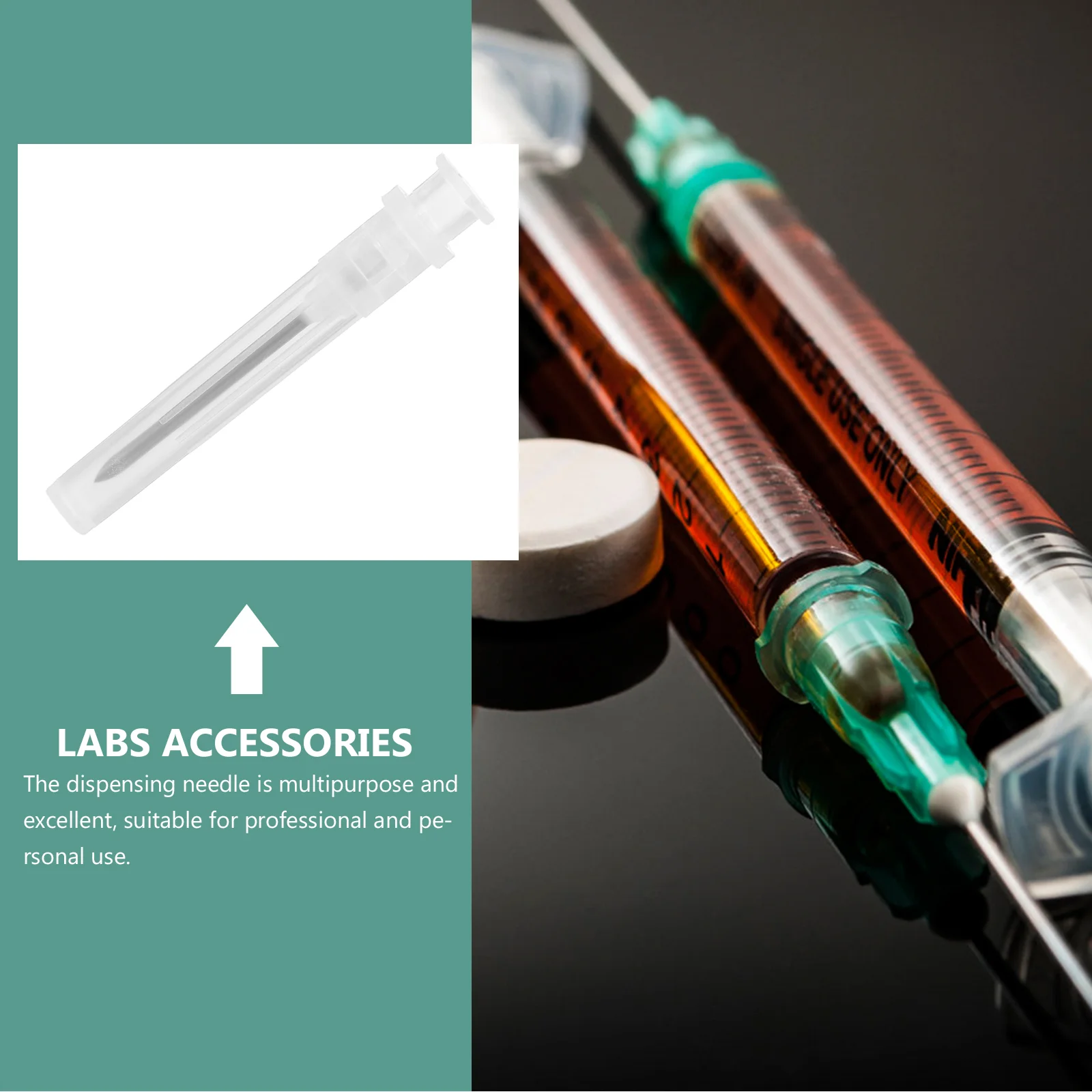 100pcs Syringe Tip Dispensing Needle Plastic Accessories Disposable Laboratory Liquid Dispenser Refill