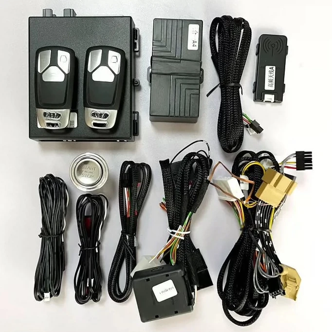 

Upgrade Passive Keyless Entry Fit For A5 A4 B9 2019-2023 Keyless Go,Convert Car To Push Start Ignition Kit Remote Car Starter