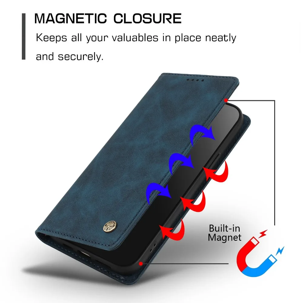 حافظة فاخرة لهاتف سامسونج جالاكسي S26 الترا 5G حافظة جلدية مغناطيسية كوكه سامسونج S26 Edge S 26 Pro Plus S26Ultra حافظة محفظة Funda