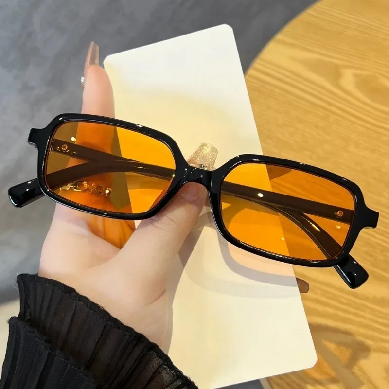 Luxurious Rectangle Sunglasses Women Oval Vintage Square Sun Glasses Men Shades Female Eyewear Anti-glare Eyewear