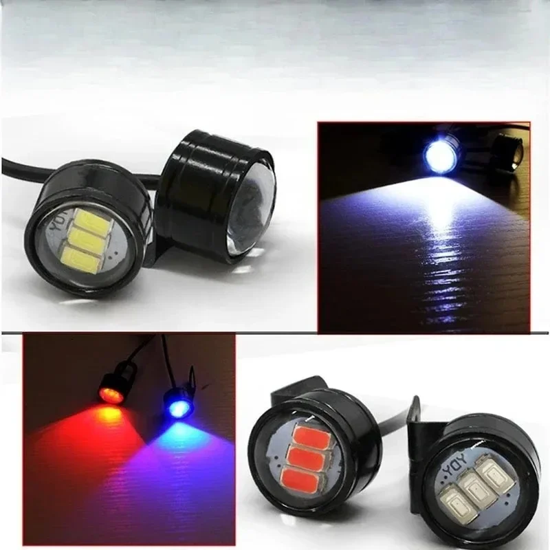 2/4/6Pcs Motorcycle Reverse Brake Light Fog Lamp Moto Access for Motorcycle Led Light Super Bright Spotlight Driving Safety Lamp