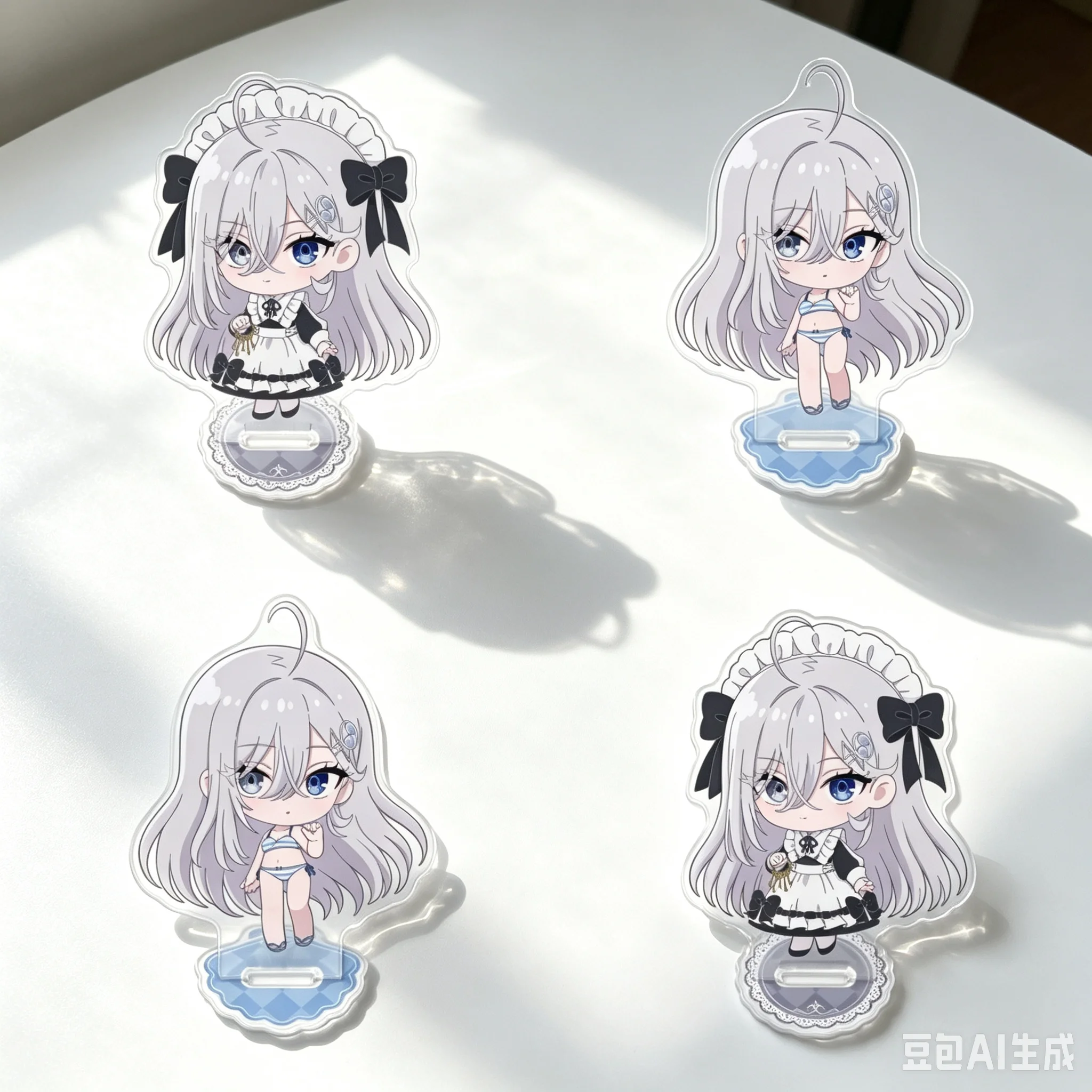 Playing Death Games to Put Food on the Table Acrylic Stand Figure Bedroom Decoration Cartoon Character Holiday Gifts Keychains