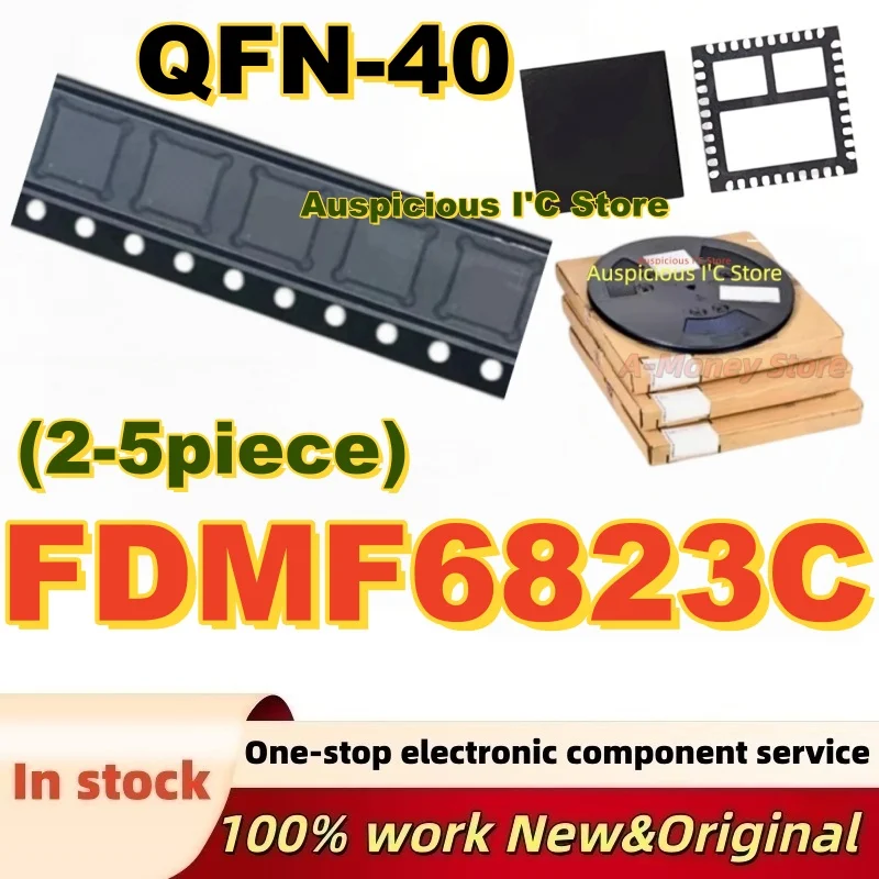 (2-5Pcs) Brand new FDMF6823C 6823C QFN-40
