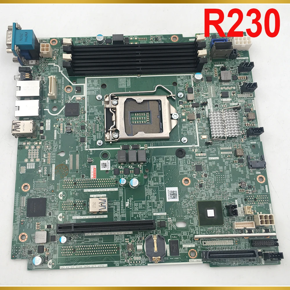 Voor Dell R230 1u Server Moederbord 0dwx 9P Dwx 9P CN-DWX9P 0Mfxty 08ty14 Moederbord