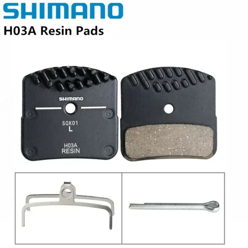 Imagen 2 del producto Pastillas de Freno de Resina Shimano H03A para Frenos Saint Zee de 4 Pistones, Series M820, M640, M6120-M9120, Repuesto Original