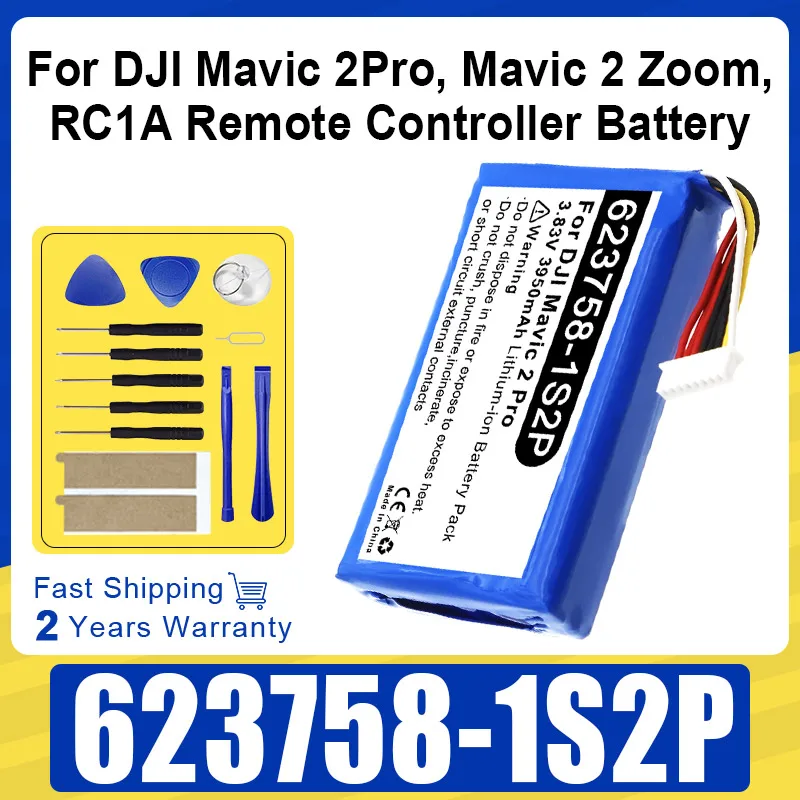 

Совершенно новый аккумулятор 3950 мАч 3,83 В 623758-1S2P для DJI Mavic 2 Pro, Mavic Zoom UAV с дистанционным управлением