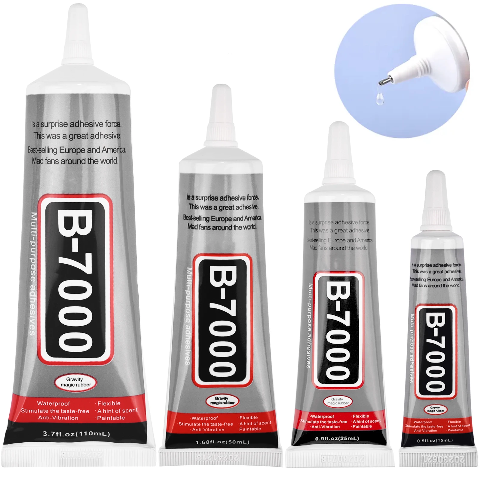 110ML 25ML B7000 Multi Purpose Glue Adhesive Epoxy Resin DIY Crafts Jewelry Making Glass Phone Touch Screen Super Glue Universal