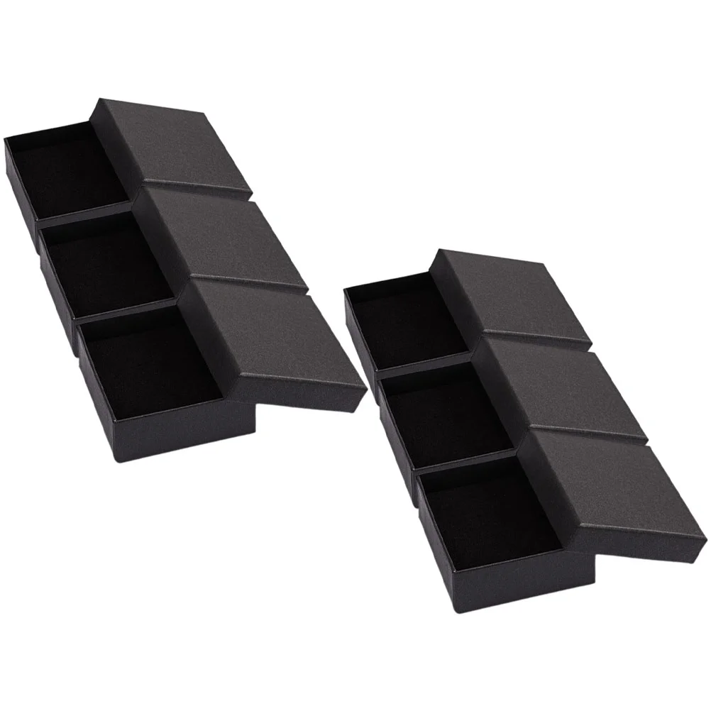 6 Pcs Jewelry Box Gift Small Boxes For Gifts Case Cardboard Necklace Miss Packaging Earring Packing