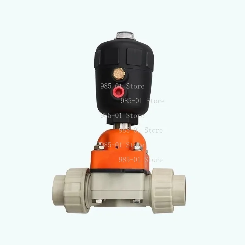 For UPVC, CPVC, PVDF, PPH Materials: Double Acting Pneumatic Diaphragm Valve (G661X-6U)