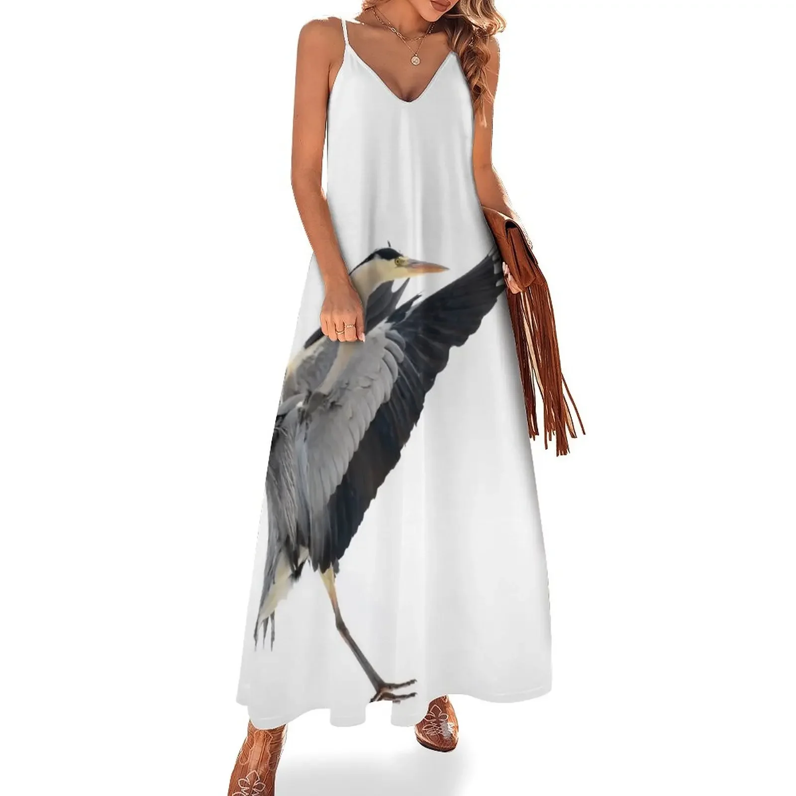 

Great Blue Heron Sleeveless Dress Women's summer dress dresses summer woman 2025 beach dress