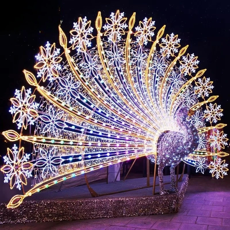 

Peacock Christmas Decorations Led Motif Light 3d