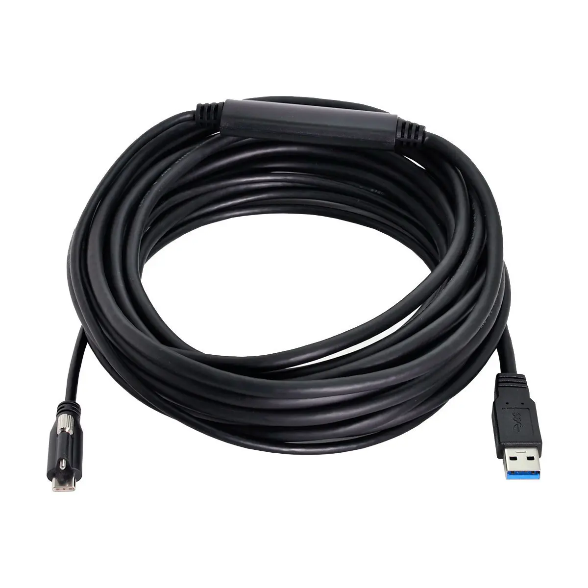 

CY CYSM USB 3.1 Type-C Single Screw Locking to USB3.0 Data Cable Mount Type 8m for Industrial Camera Recorder & Laptop PC & Disk