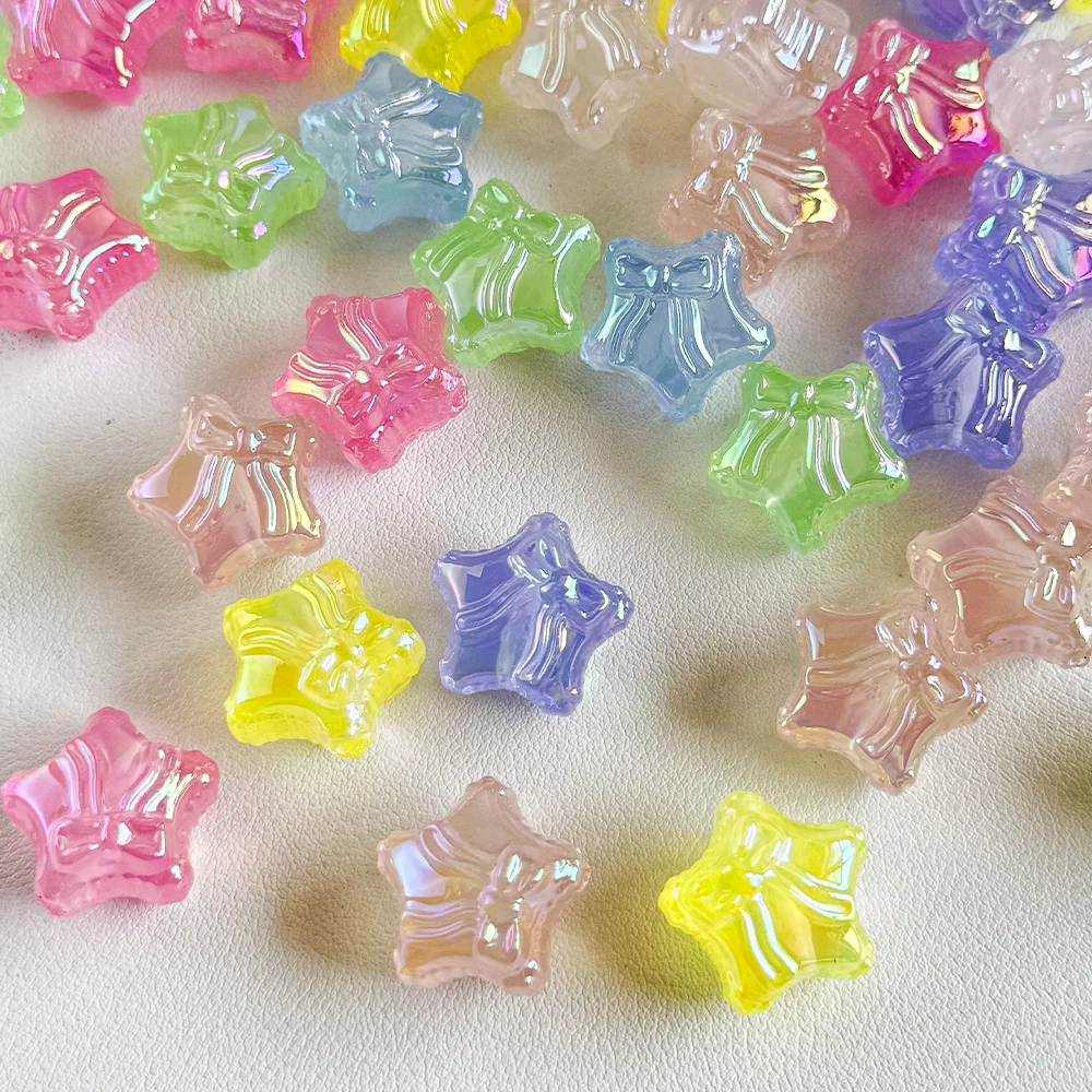 

Сердечный дизайн 100 шт. 20*20 мм ювелирная фурнитура и компоненты/эффект Авроры/необычные бусины «сделай сам»/ручная работа/форма звезды/акрил # 19255