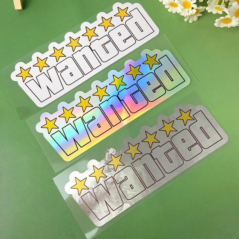 

1 шт., наклейки на мотоцикл WANTED, водонепроницаемые виниловые наклейки для мотоцикла, топливный бак, коробка для шлема, сделай сам, окно автомобиля, универсальное украшение