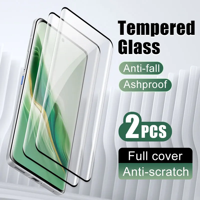 2Pcs full cover Glass smartphone for Honor 200 100 pro 90 80 70 60 tempered glass film for Honor Magic 6 5 4 3 screen protector