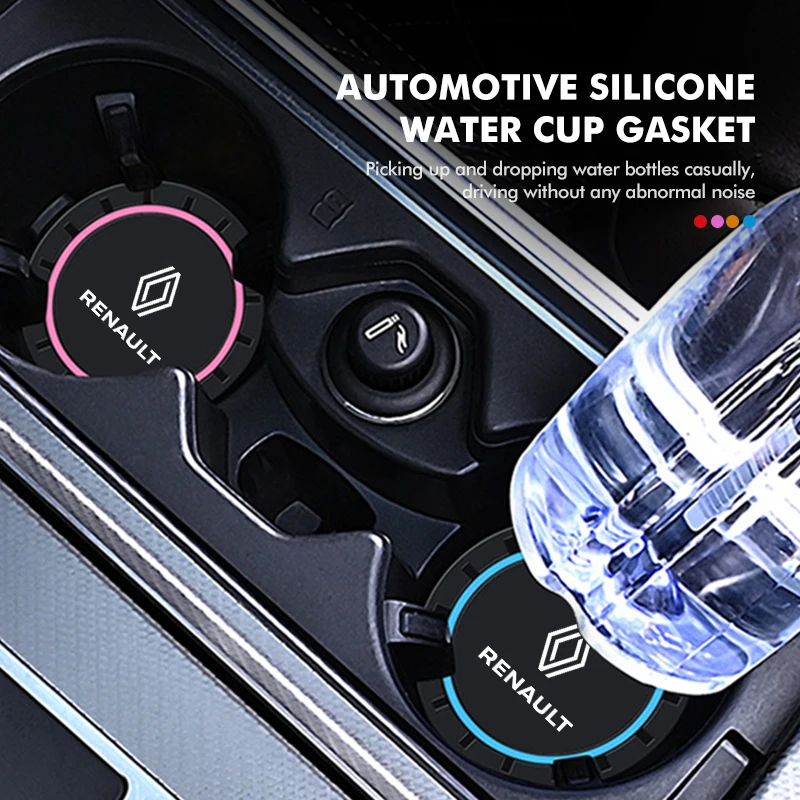 Car Non-Slip Cup Holder Anti-dust Mat Interior Accessories For Renaul Captur Megane Sandero Grand Sill Guard