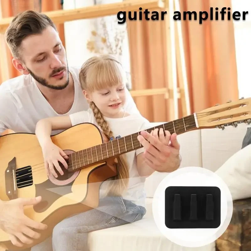 Reusable Silicone Guitar String Dampener Muffler Mat Anti Slip Base Noise Reduction Practice Tool for Home Studio