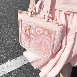 JIAERDI Ita Bag Fashion Plaid Shoulder Bag Sweet Display Underarm Bags Transparent High-capacity Totes Bag Сумка Bolsa Mujer