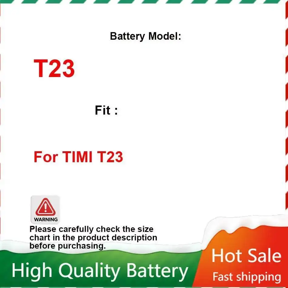 

For Timi T23 Stable Power Supply Reliable Replacement 1600Mah Mobile Phone Battery