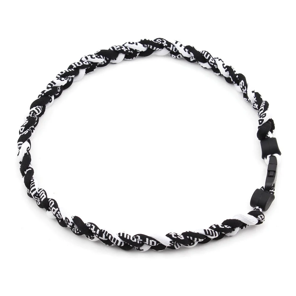 Titanium Braided Sports Necklace for Baseball / Softball / Soccer (Black) Titanium necklace Titanium necklace