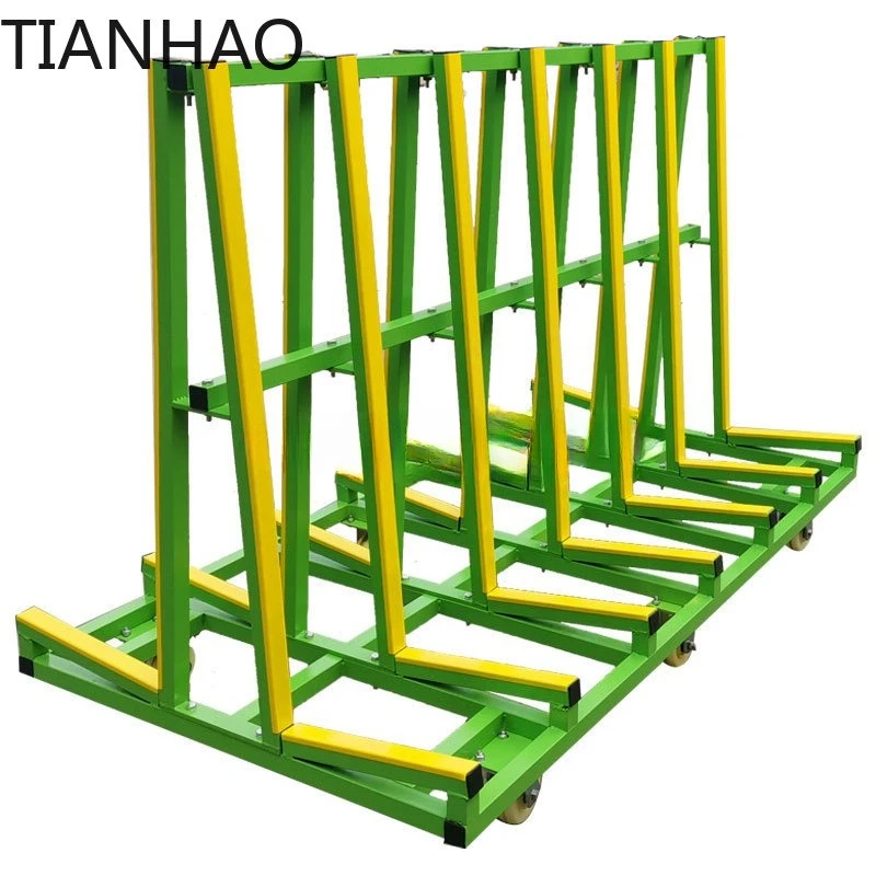 Customized 78 Inches A Frame Glass Transport Cart Rack For Glass Board Load 1500kg Material Trolley For Factory