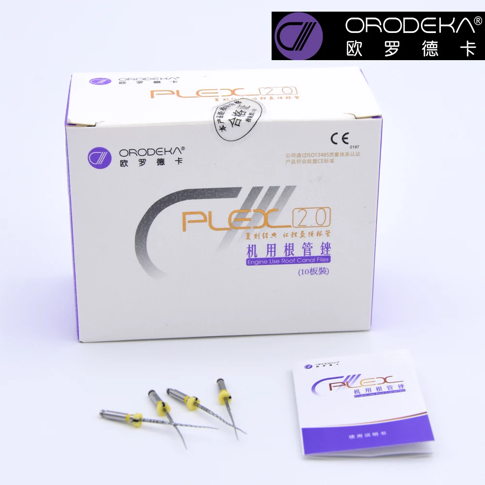 ORODEKA File 4pcs Dental Endo Root ORODEKA Files Canal Universeral Engine Use Rotary Endondontic Nickel titonium Dentist Tool