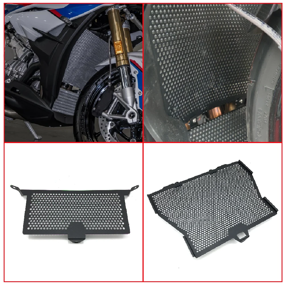 

Fits for BMW S1000RR S1000XR S1000R S1000 R RR XR ABS 2010-2018 Motorcycle Engine Radiator Guard Cooler Grille Protector Cover