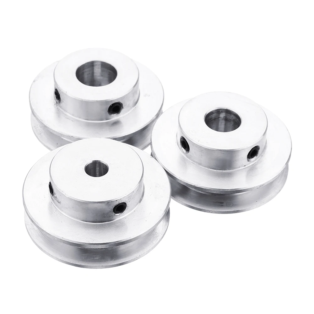 40mm Aluminum Alloy Single Groove Pulley 5-8mm Fixed Bore Pulley Wheel for Motor Shaft 6mm Belt