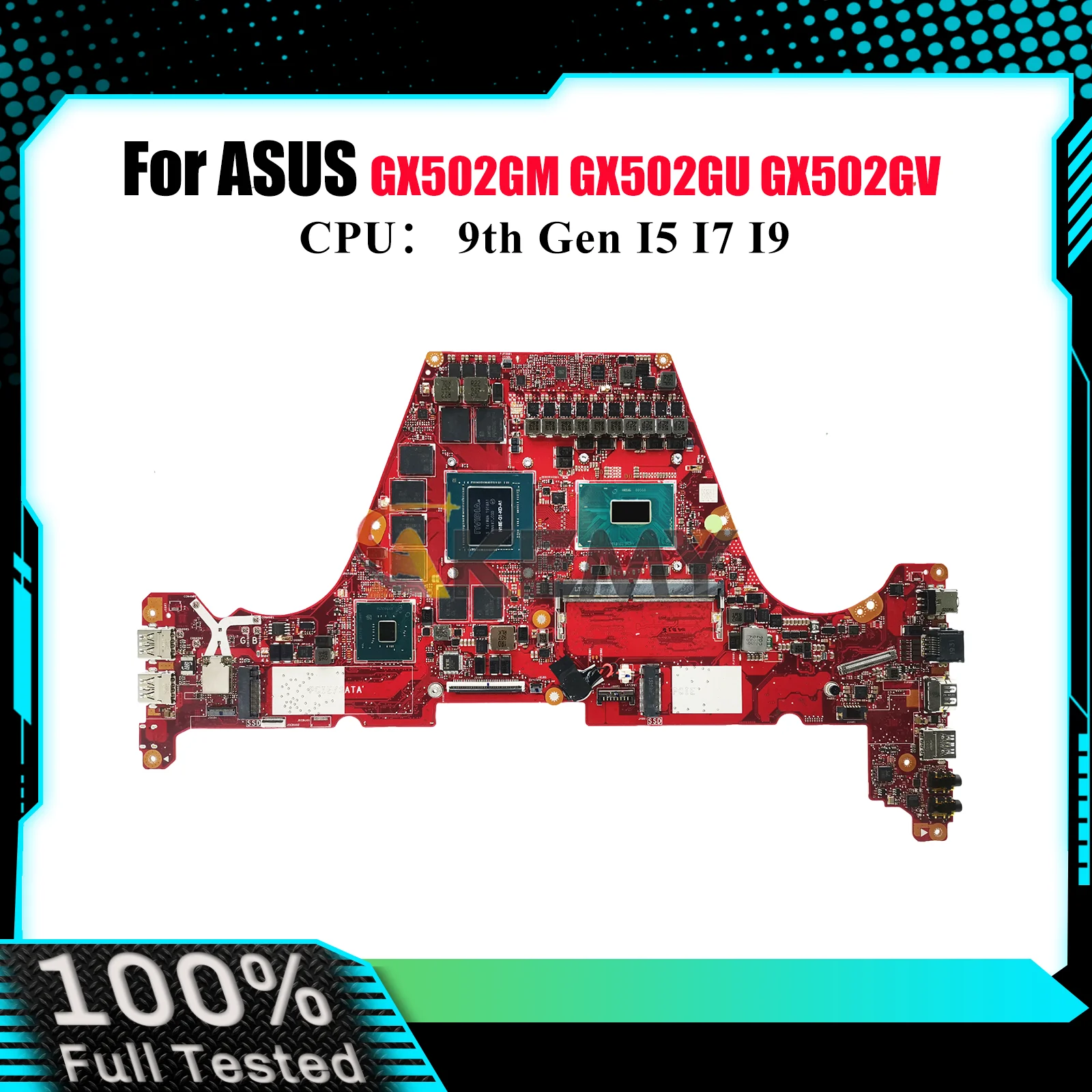 

GX502GW Laptop Motherboard For ASUS ROG Zephyrus GX502GU GX502GV MW502G GX502GM GX502G GX502GW Mainboard I5 I7 I9 CPU 100% tests