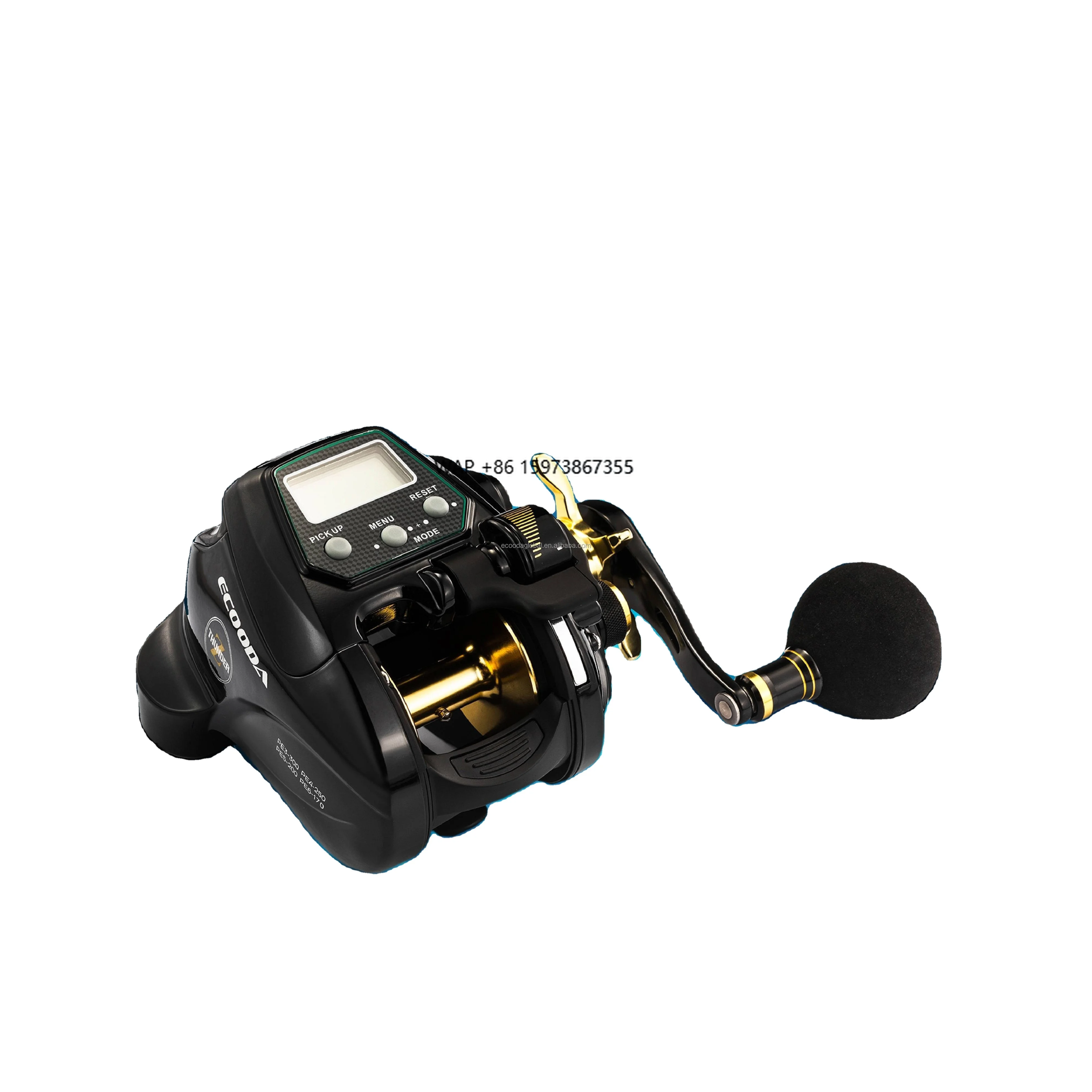 

Ecooda EZH 3000 Size Electric Fishing Reel Saltwater Big Drag Power Electric Hose Reel 12V DC Jigging Reel