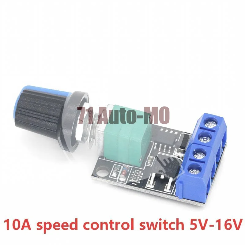PWM DC Motor Speed Controller with Adjustable Knob Stable Performance Overheat Protection for Electric Vehicle Modification