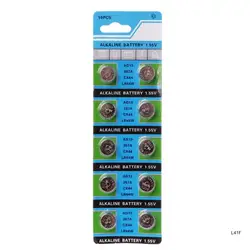 10pcs/lot 1.55V AG13 LR44 A76 LR44 357A S76E 13 Alkaline Button Cell Coin Batteries for Calculators Computers