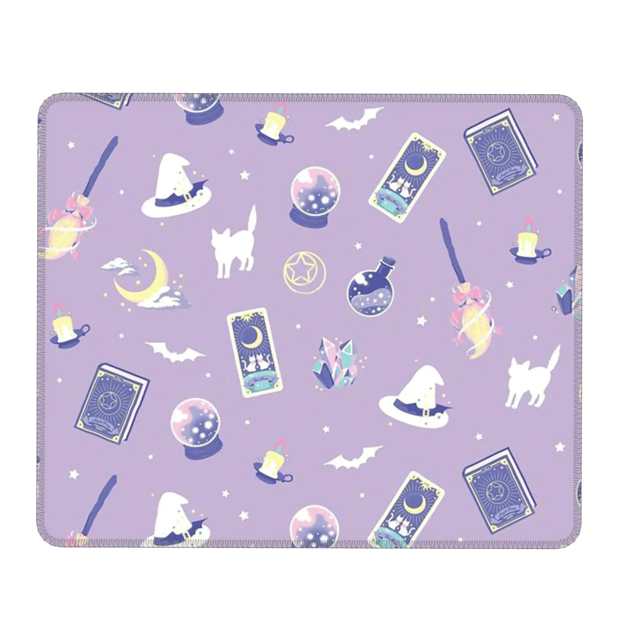 Purple Witchy Cat Tarot cards Mouse Pad Computer Keyboard Mouse Mat Gamer PC Laptop Desk Mat Office Table Mats