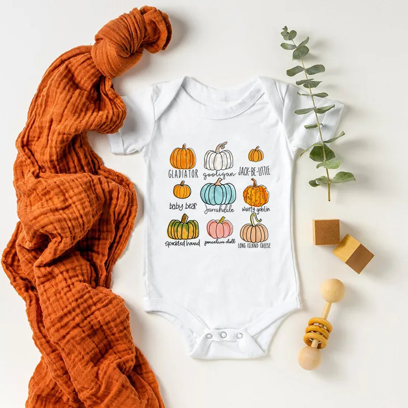 My First Thanksgiving Baby Clothes Cotton White Rompers Newborn Toddler Bodysuits & One-pieces