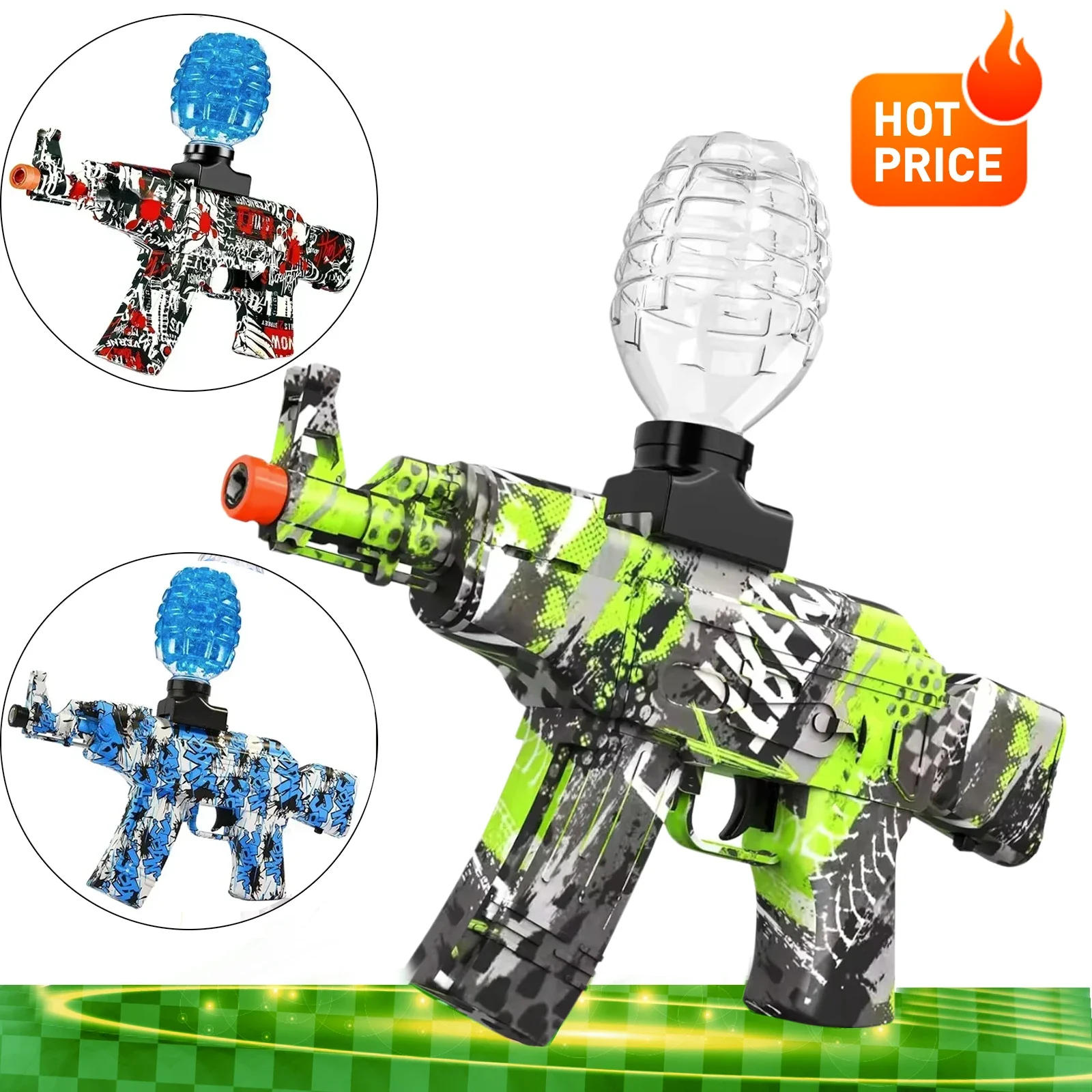 El juguete de pistola eléctrica con cuentas de hidrogel y bola de salpicaduras para niños es el mejor regalo para niños en Halloween