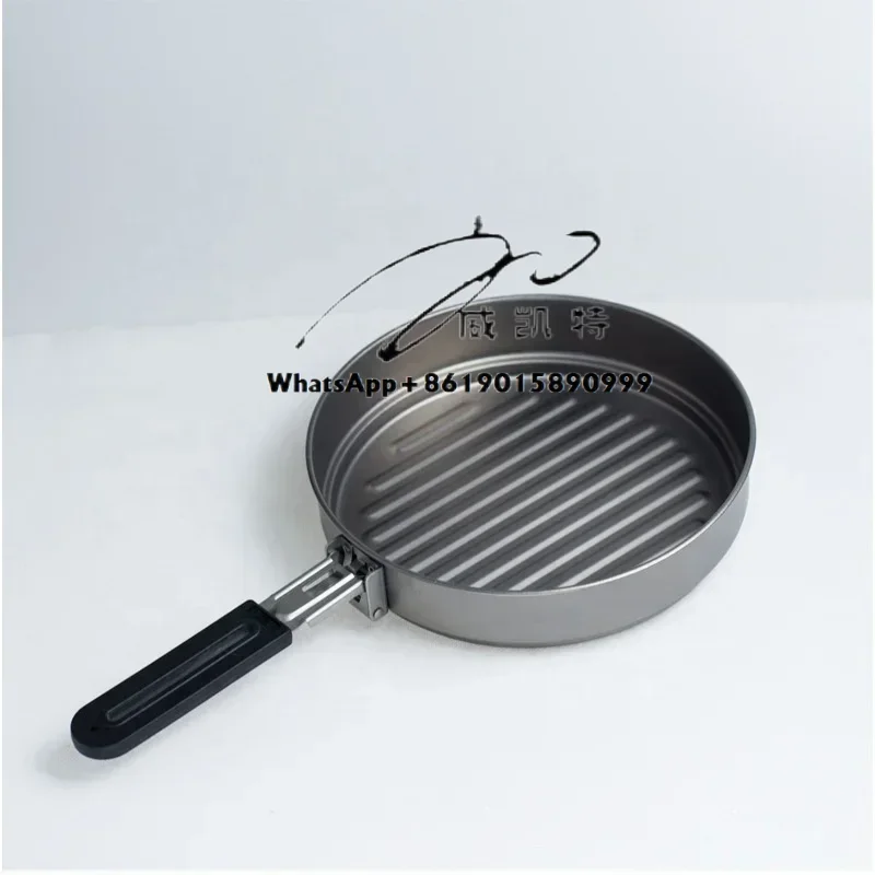 Ultra-light titanium pot plate, pure titanium stove wood pot plate set, outdoor camping cooker, stainless steel lid, outdoor