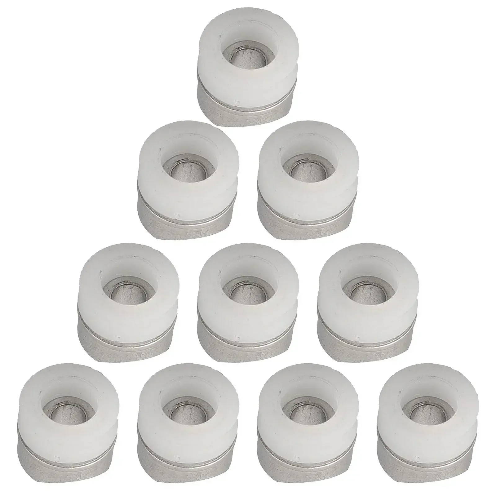 

10PCS Seals Tip Gaskets For Airless Paint Spray Nozzle Airless Spraying Machine Stainless Steel Half Moon Pad Saddle Washer