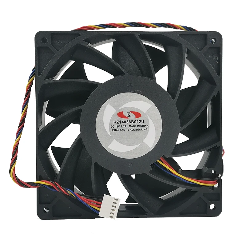 Brand New Whatsminer M20 M21 Fan D1 D3 M10 Cooler 6pin 14038 Fan KZ14038B012U 12V 7.2A M30 M31 M32 M50 Miner Cooling Fan 2x2Pin