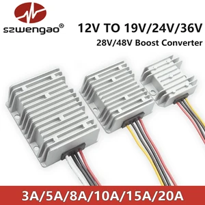 12V hingga 19V 24V 28V 36V 48V Konverter Penambah DC-DC Andal 3A 5A 8A 10A 15A 20A Modul Daya Step-up Pengatur Tegangan untuk Mobil 8 baterai worx 56v penjualan terbaik - №