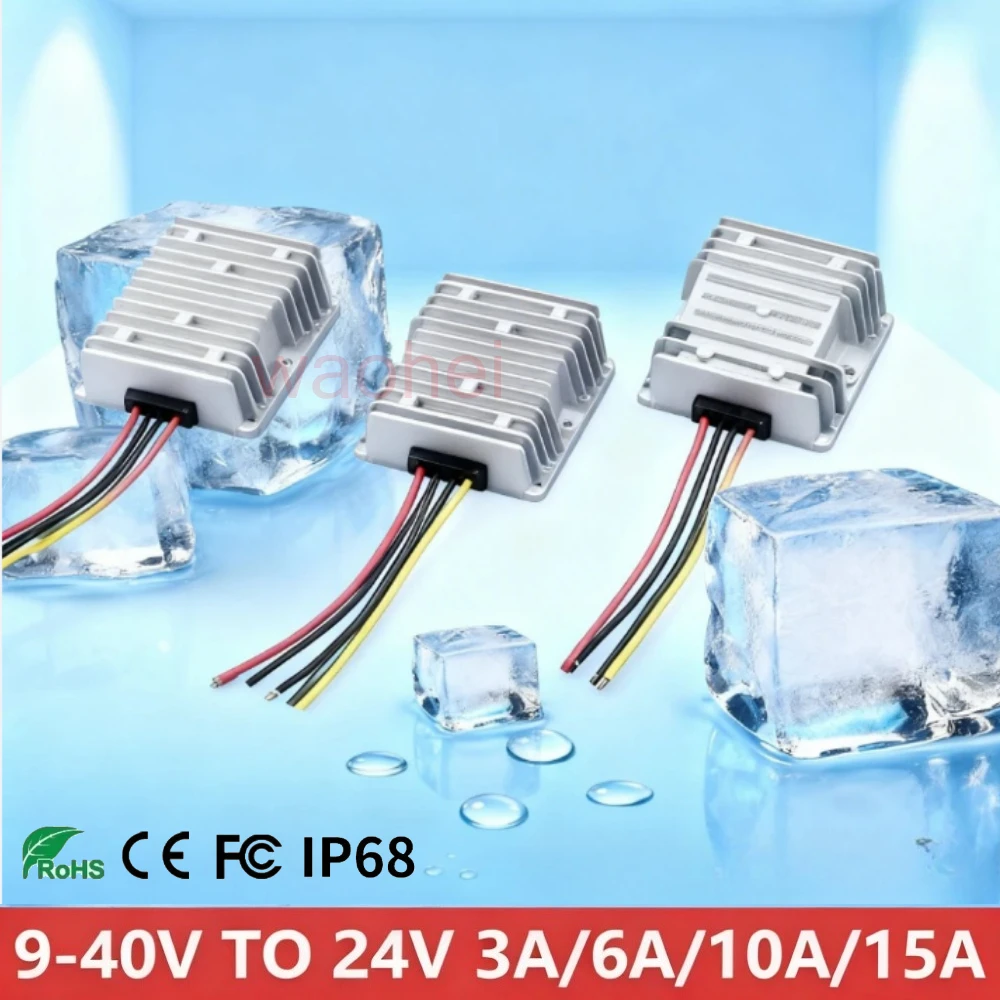 

9-40V to 24V2A 3A 6A 10A 15A DC DC Boost Buck Converter Voltage Stabilizer Power Supply Regulator for Cars Solar Transformer Car