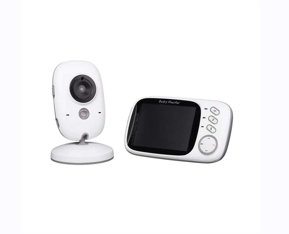 3.2 Inch Wireless Video Color Baby Monitor High Resolution Nanny Security Camera Night Vision Temperature