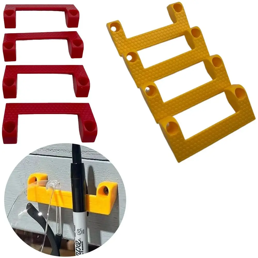 4Pcs Rack Stand Tape Measure Holder Hand Tools Accessories Wall Bench Mount Universal Tool Holder PP Garage Tool Organizer