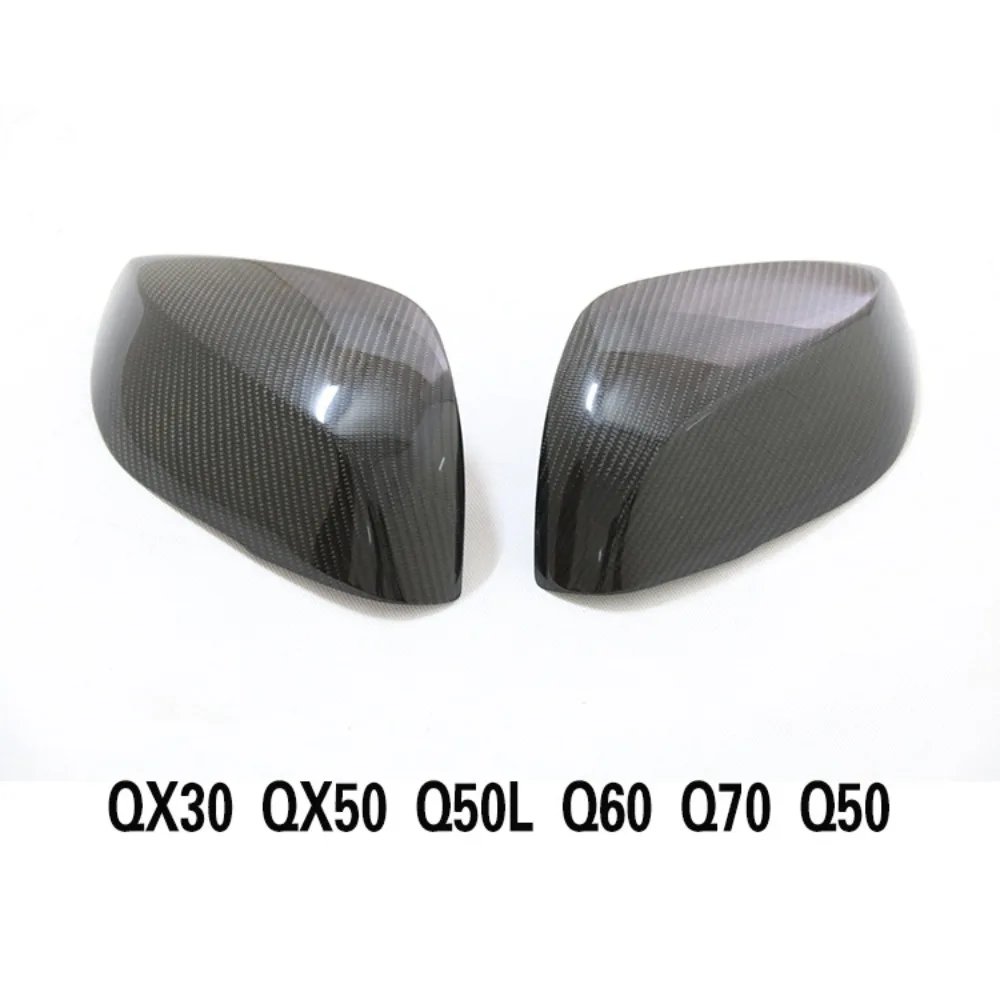 Car Rearview Mirror DecorationModified rearview mirror cover for Infiniti FX35 G37 QX70 Q50 2009-2013 Accessories