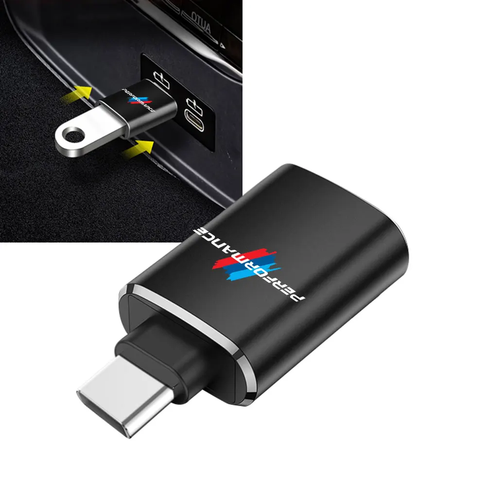 Car USB Cable Converter OTG Adapter Phone Charging Converter For BMW M Performance E46 E90 E60 F10 F30 E39 E36 F20 E87 X3 X5