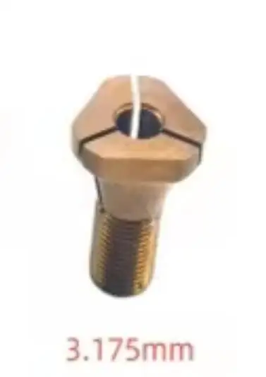 Ujung Penjepit Pemoles Klip Motor Aksesori Nosel Penggiling Siku 2.35Mm 3.0Mm 3.175Mm Bagian Penjepit Chuck