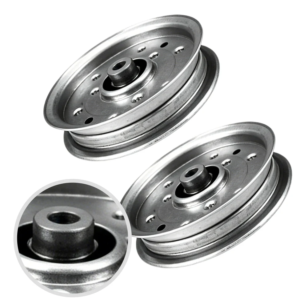 

2PCS Flat Idler Pulleys For Cadet Lawn Mowers Compatible With 38 42 46 54 Inch Flat Pulley Parts For 756-04129 And 956-04