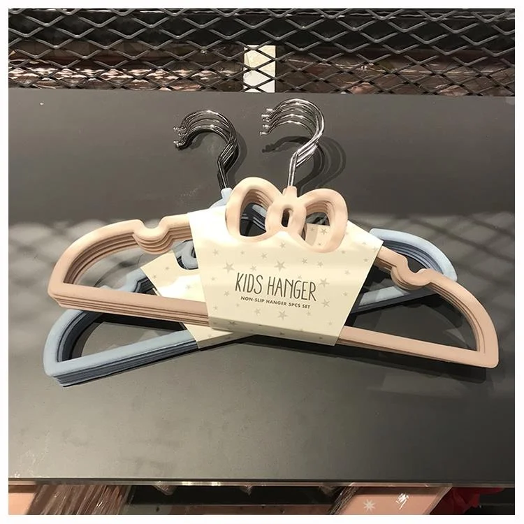 

Детская вешалка для одежды с бархатным покрытием, нескользящая, без следов, цветная, пластиковая, для хранения футболок, органайзер