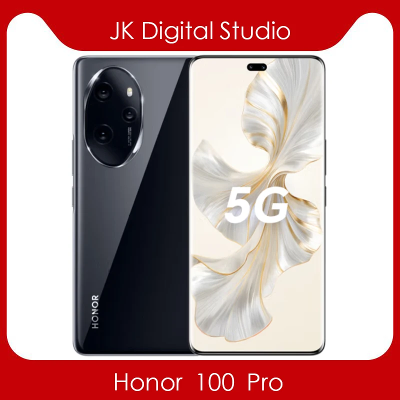 هاتف جوجل بلاي الأصلي هونور 100 برو 5G مقاس 6.78 بوصة OLED Snapdragon8 Gen2 50MP 5000Mah 100W SuperCharge NFC OTA