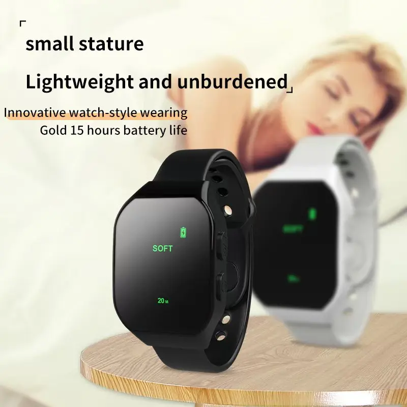 Electric EMS Sleep Aid Watch 3 Modes Portable Microcurrent Pulse Sleeping Anti-Anxiety Insomnia Hypnosis Device Therapy Supplies