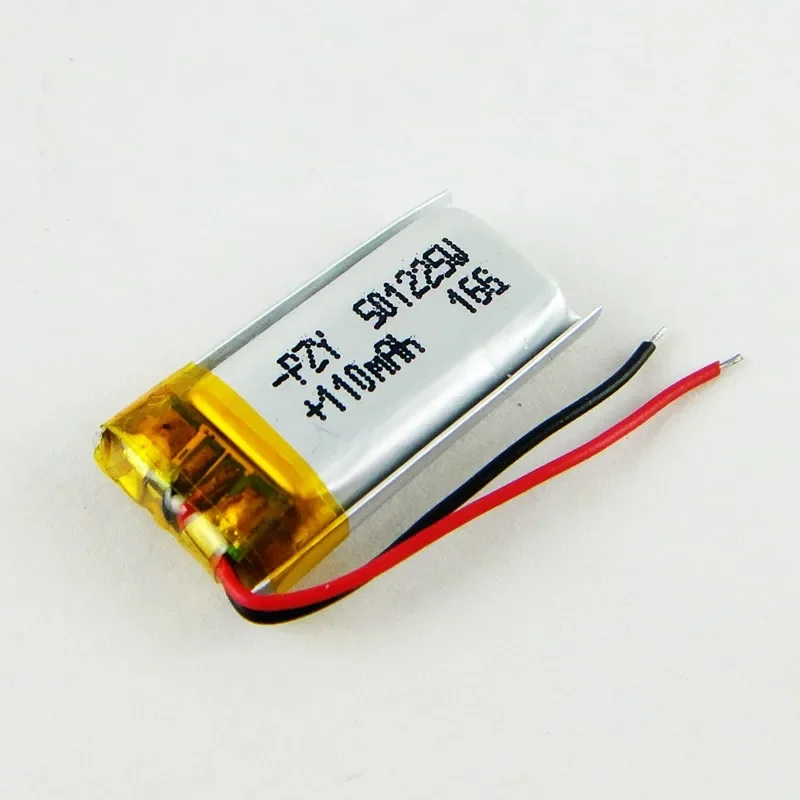 New Brown 3.7V Lithium Polymer Battery 501225 110mah Camera Pen Recorder Bluetooth Battery Rechargeable Li-ion Cell Good A